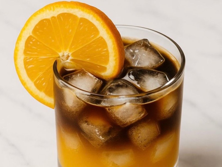 Iced Orange Espresso from Brew & Harmony Cafe