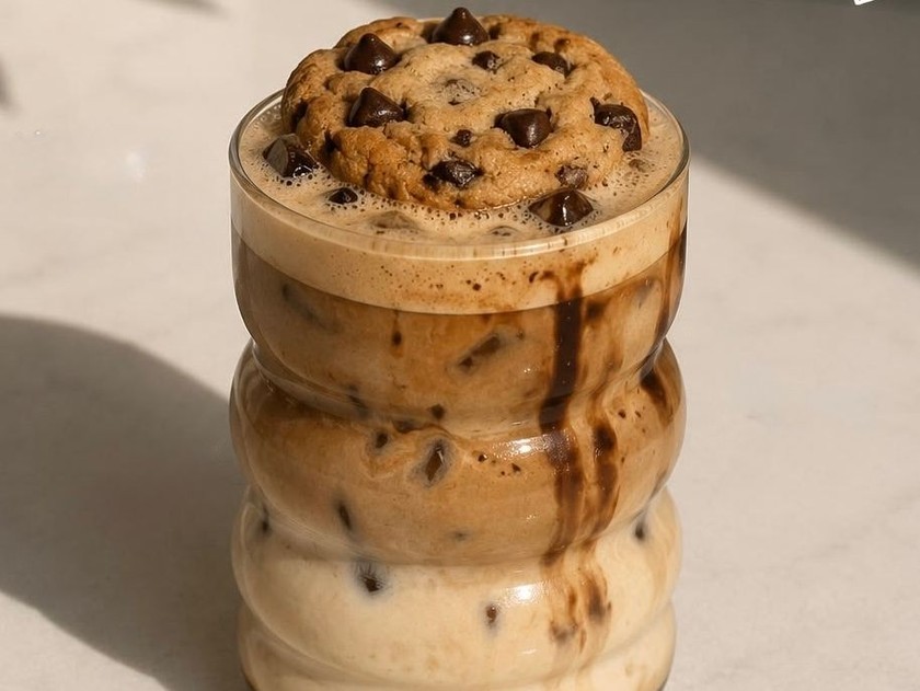 Chocolate Chip Cookie Coffee at Brew & Harmony Cafe