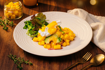 Mango Benedict Breakfast